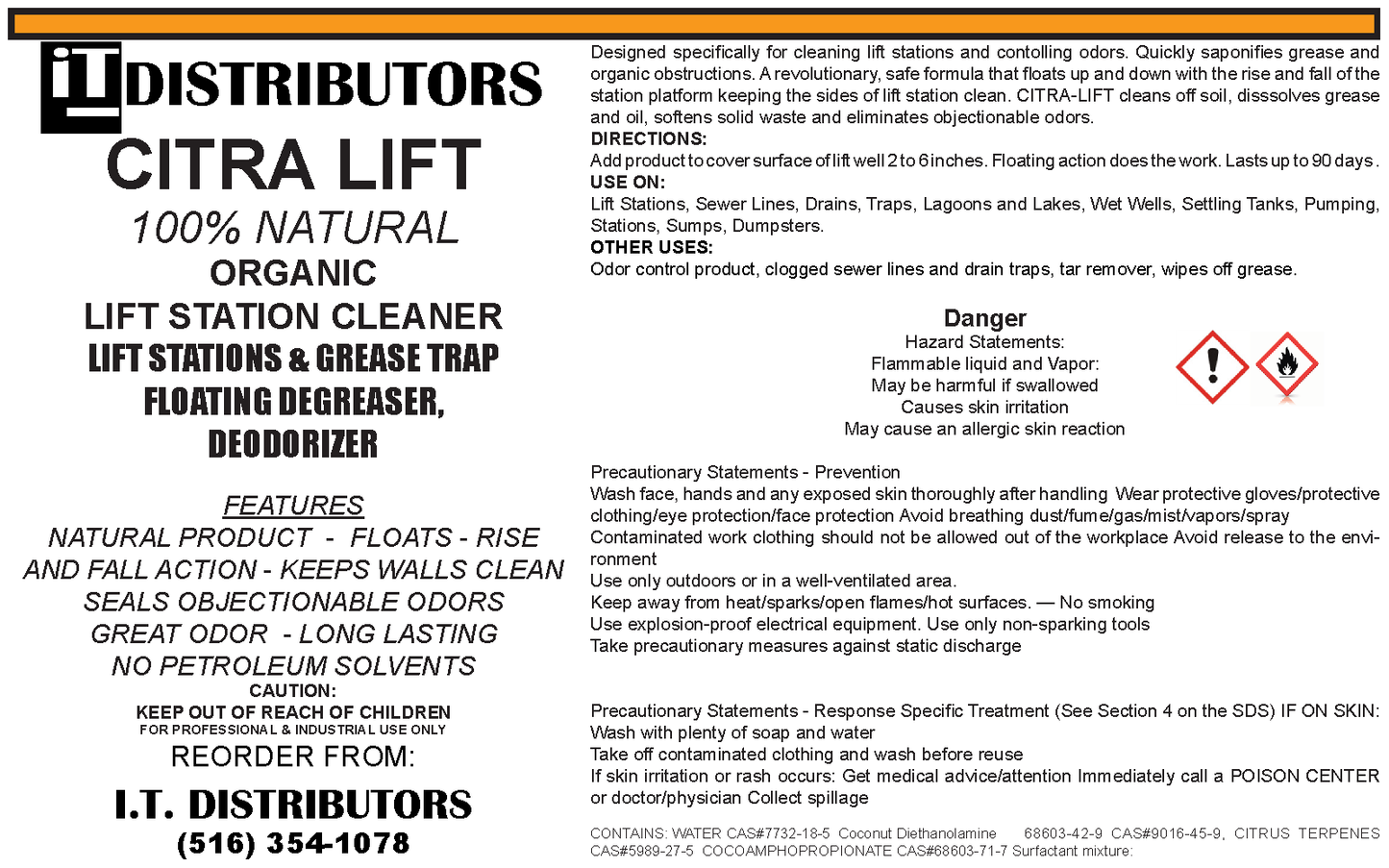 4530-Citra-Lift Organic Lift Station Cleaner