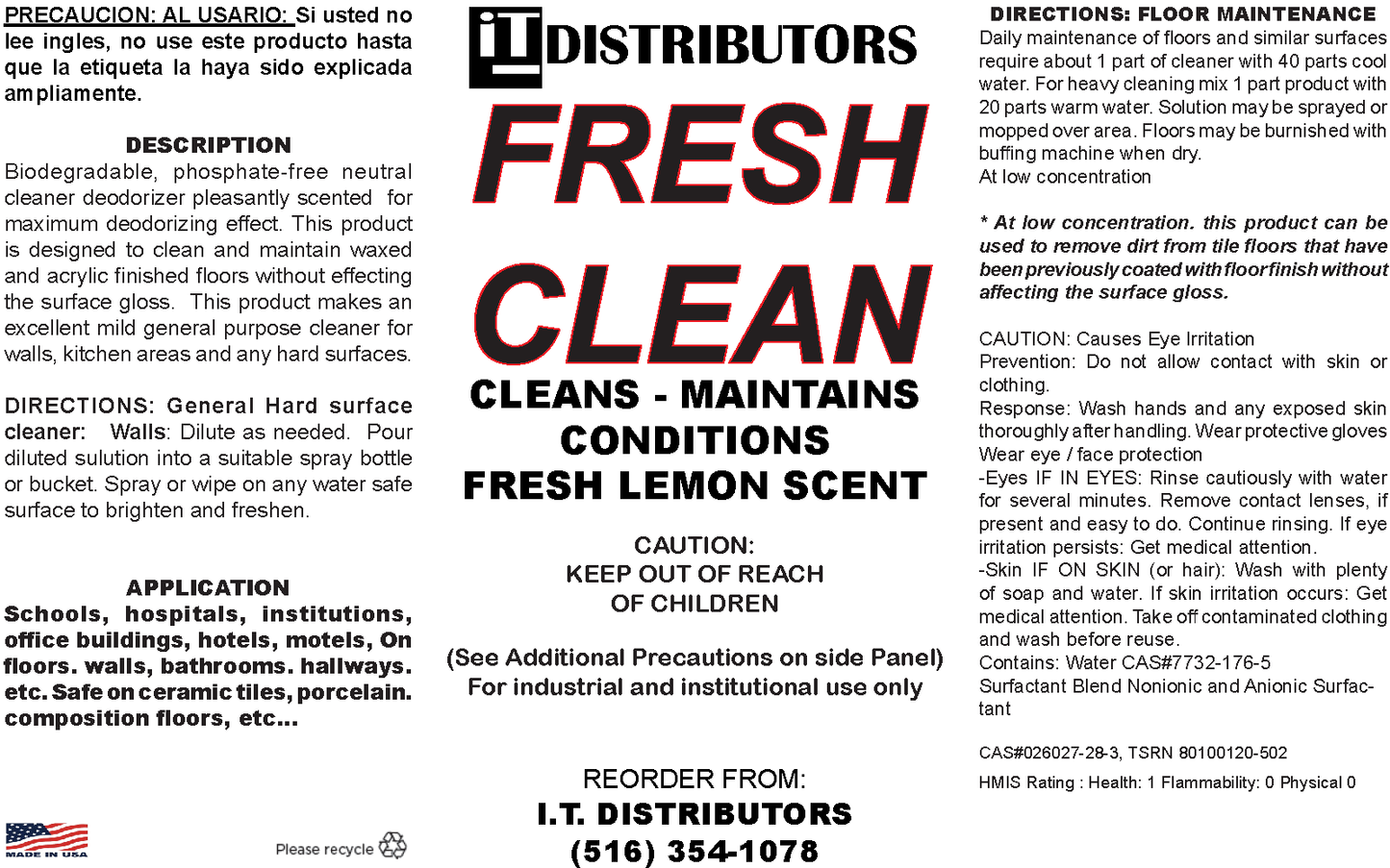 146-Fresh Clean Floor Cleaner