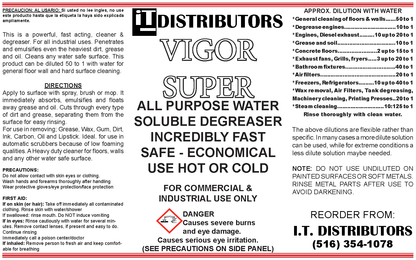 110-Vigor Super Degreaser